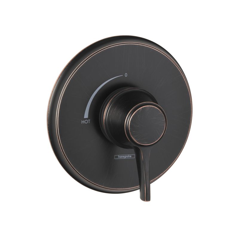 Hansgrohe 15404921 Metris C Pressure Balance Trim Rubbed Bronze 1