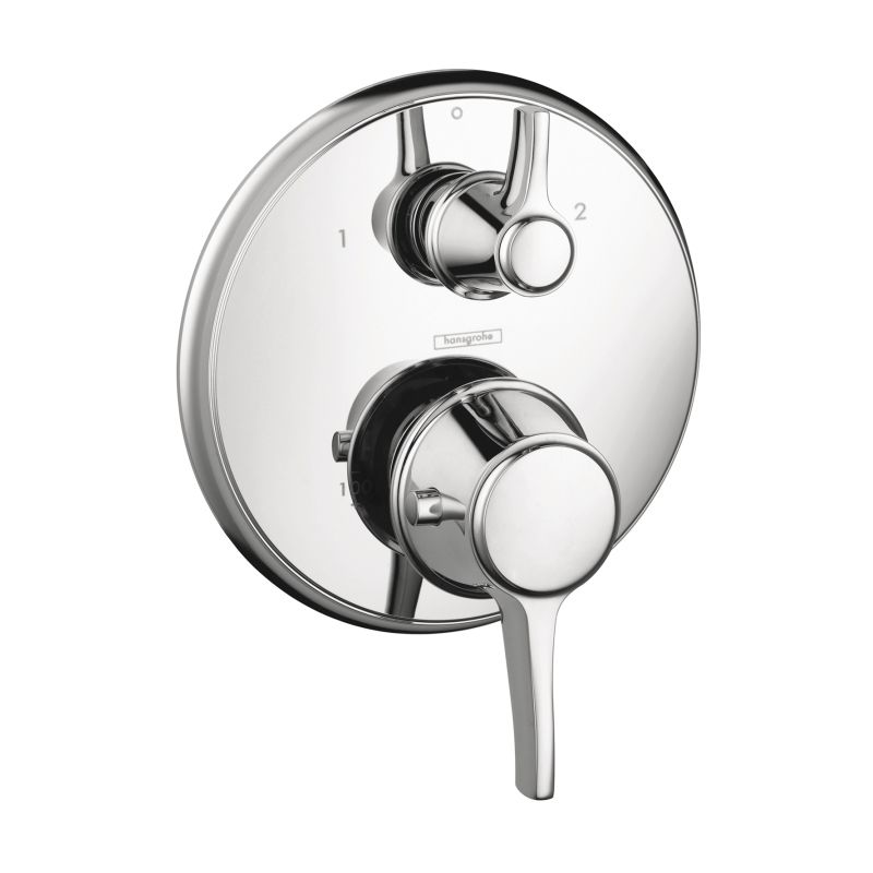 Hansgrohe 15752001 Metris C Thermostatic Trim with Volume Control Chrome 1