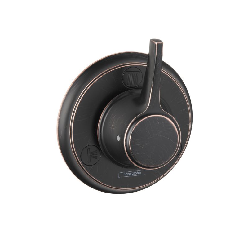 Hansgrohe 15934921 Metris C Trio Quattro Diverter Trim Rubbed Bronze 1