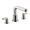 Hansgrohe 31438001 Metris S 3 Hole Roman Tub Set Lever Handles Chrome 1