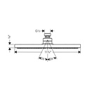 Hansgrohe 27493821 Raindance S 300 AIR 1 Jet Showerhead Brushed Nickel 2