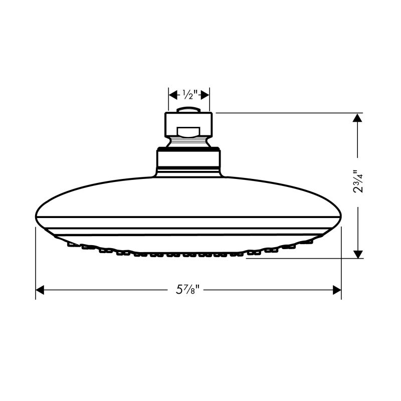 Hansgrohe 04343000 Raindance E 150 1 Jet Showerhead Chrome 2