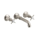 Hansgrohe 16532821 Axor Montreux Widespread Wall Mount Faucet Brushed Nickel 1