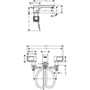 Hansgrohe 11041001 Axor Urquiola Widespread Faucet Chrome 2