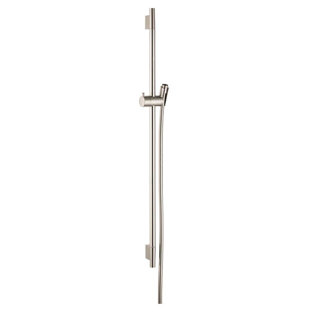 Hansgrohe 28631820 Unica S Wallbar 36" Brushed Nickel 1
