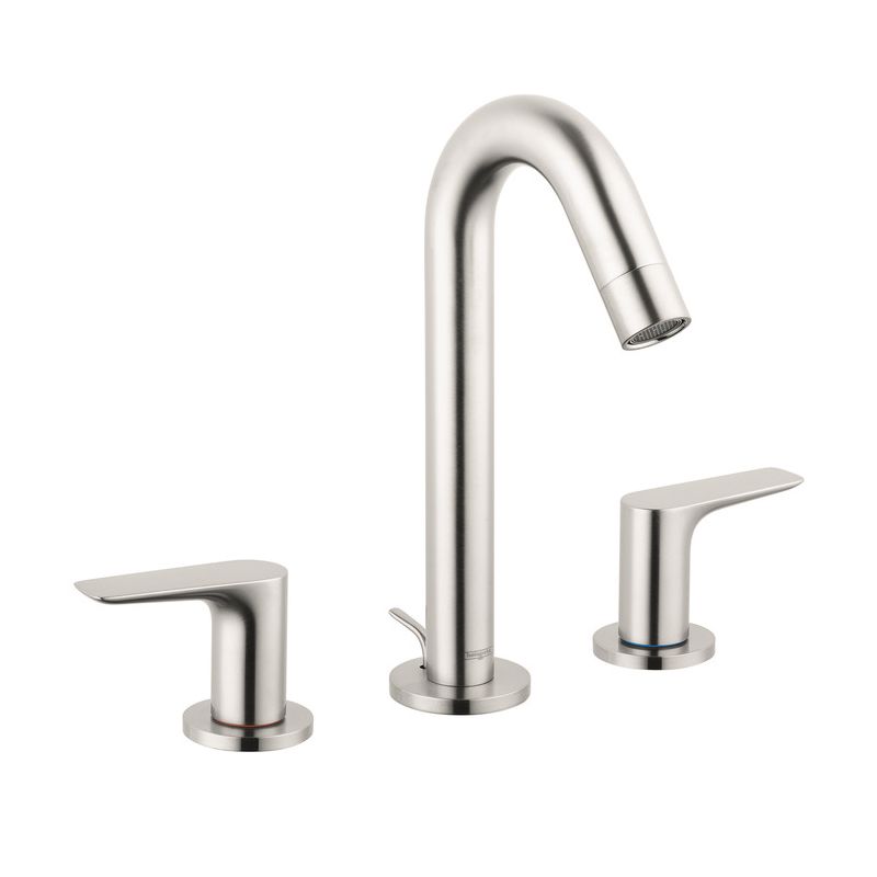 Hansgrohe 71533821 Logis 150 Widespread Faucet Brushed Nickel 1