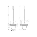 Hansgrohe 42835820 Axor Universal Toilet Brush With Holder Brushed Nickel 2