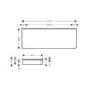 Hansgrohe 42838000 Axor Universal Shelf Chrome 2