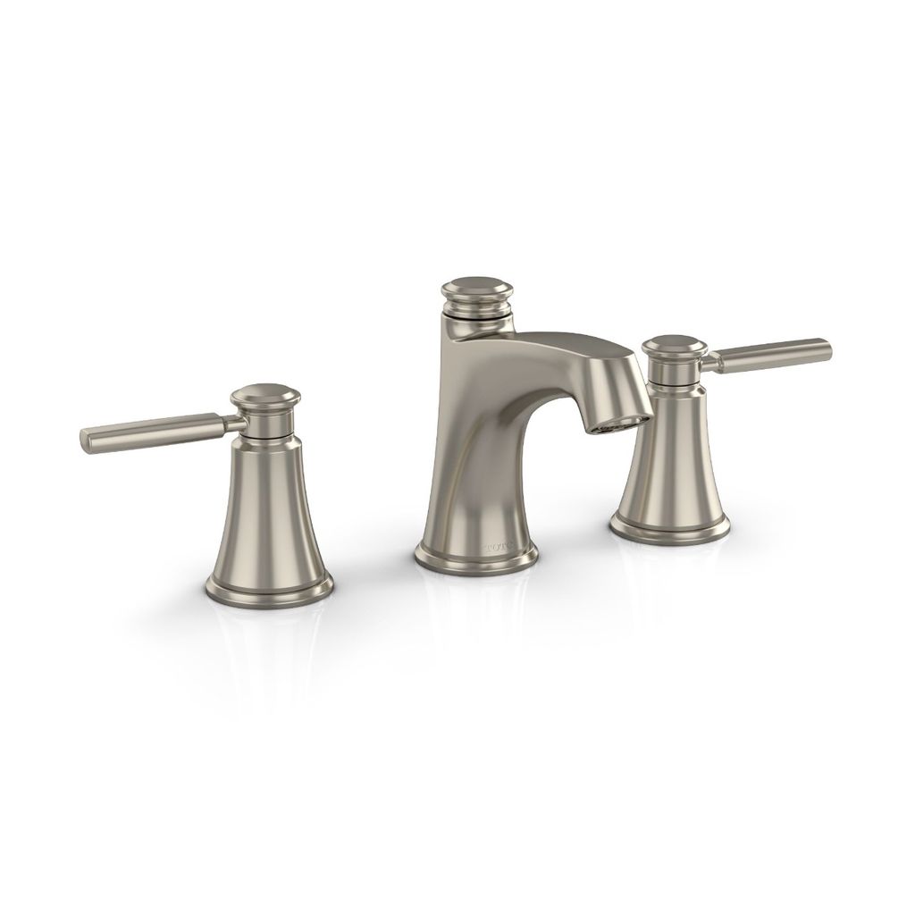 TOTO TL211DD12 Keane Widespread Lavatory Faucet Brushed Nickel 1