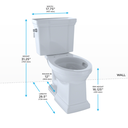 TOTO CST404CEFG Promenade II Two Piece Elongate Toilet Cotton 4