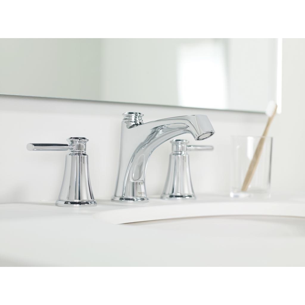 TOTO TL211DD Keane Widespread Lavatory Faucet Brushed Nickel 4
