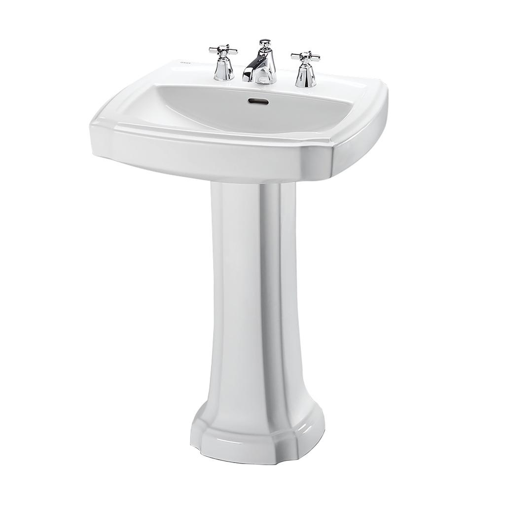 TOTO LPT972 Guinevere Pedestal Single Hole Lavatory Cotton 3