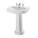 TOTO LPT972 Guinevere Pedestal 8" Faucet Lavatory Cotton 3