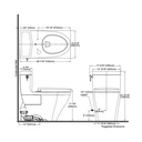 TOTO MS626124CEFG Aimes One Piece Elongated Toilet WASHLET Connection Cotton 2