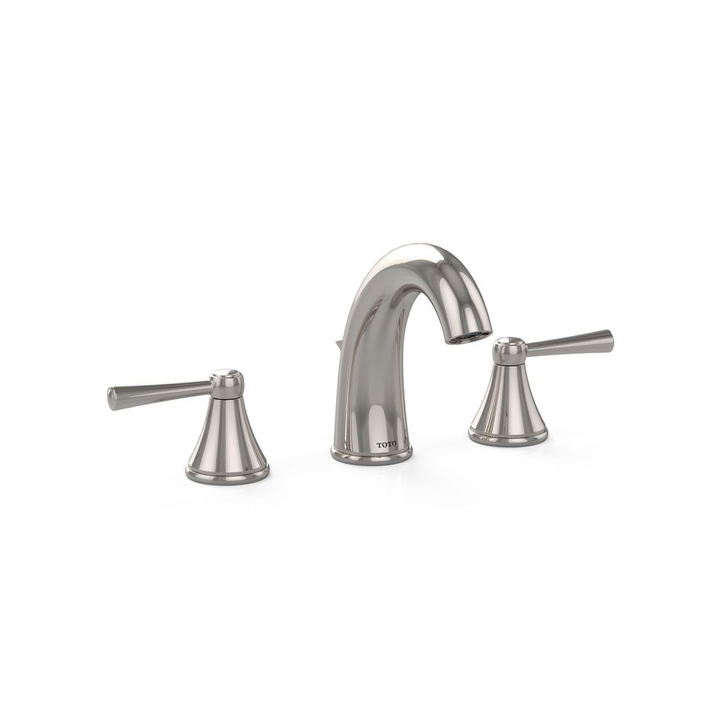 TOTO TL210DD12 Silas Widespread Lavatory Faucet Polished Nickel 1