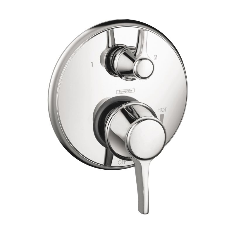Hansgrohe 04449000 Metris C Pressure Balance Trim With Diverter Chrome 1