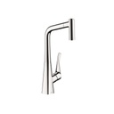 Hansgrohe 04508000 Metris 2 Spray Pull Out Prep Kitchen Faucet Chrome 1