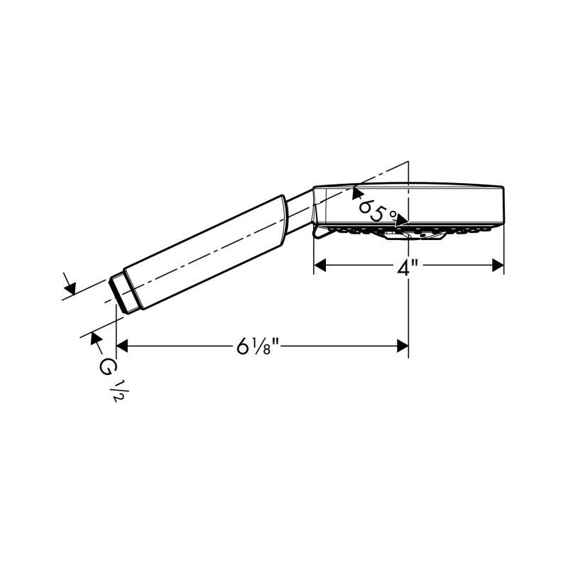 Hansgrohe 04341820 Raindance S 100 3 Jet Handshower Brushed Nickel 2