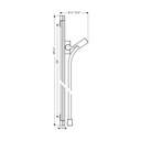 Hansgrohe 27636820 Raindance Unica S Wall Bar 36" Brushed Nickel 2