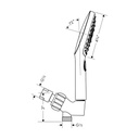 Hansgrohe 04541000 Raindance Select E 120 AIR 3 Jet Handshower Set Chrome 2
