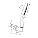 Hansgrohe 04542000 Raindance Select S 120 AIR 3 Jet Handshower Set Chrome 2