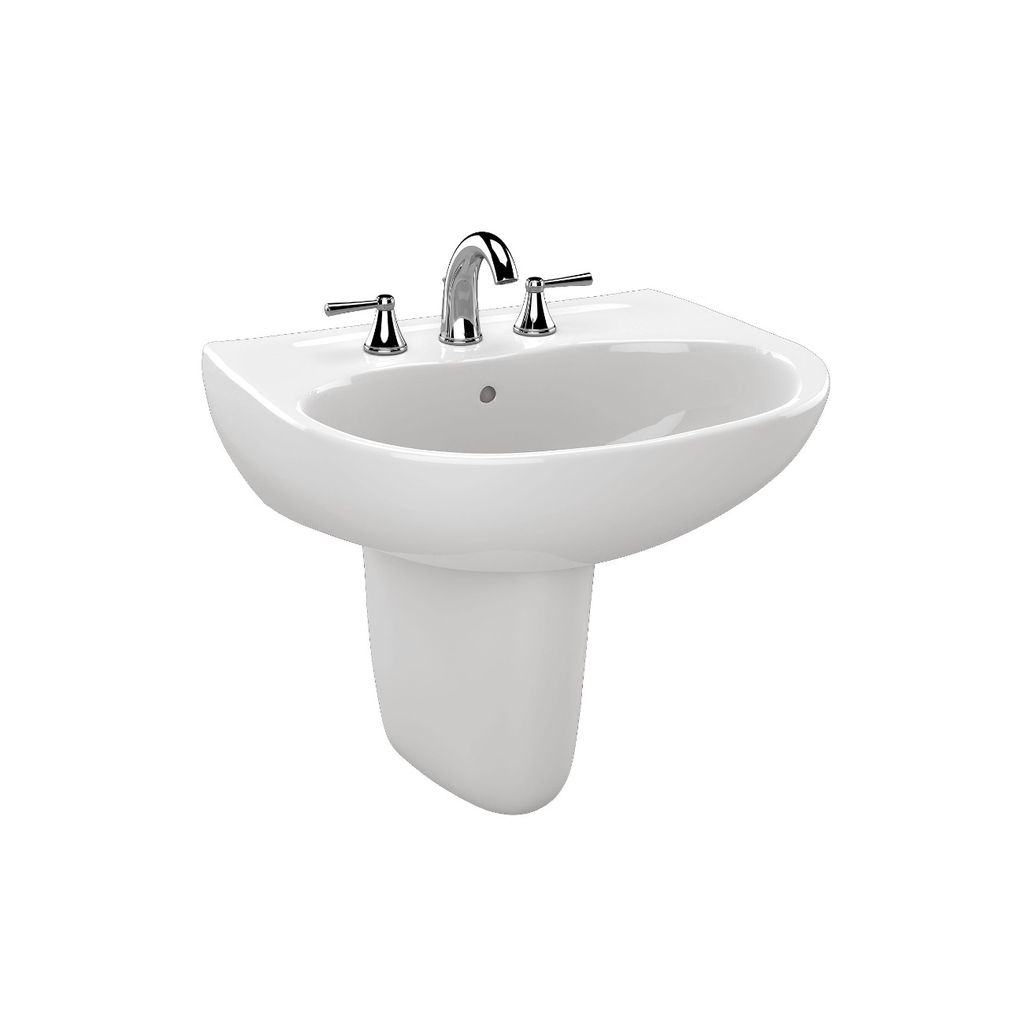 TOTO LHT241G Supreme Wall Mount Lavatory Cotton 1