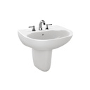 TOTO LHT241 Supreme Wall Mount 4" Lavatory Cotton 1