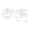 TOTO LHT241 Supreme Wall Mount 4" Lavatory Cotton 3