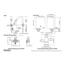 TOTO TEL115-D10E Helix EcoPower Faucet 0.5 GPM Chrome 2