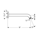 Hansgrohe 27412821 Showerarm 9" Brushed Nickel 2