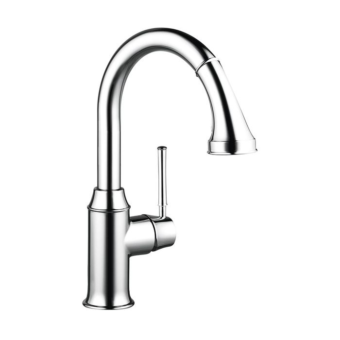 Hansgrohe 04216000 Talis C Prep Kitchen Faucet Wtih Pull Down 2 Spray Chrome 1