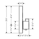 Hansgrohe 15744821 Axor ShowerSelect Round Thermostatic 1 Function Trim Brushed Nickel 2