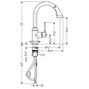 Hansgrohe 04215830 Talis C HighArc Kitchen Faucet Polished Nickel 2