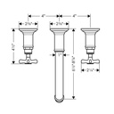 Hansgrohe 16532821 Axor Montreux Widespread Wall Mount Faucet Brushed Nickel 2