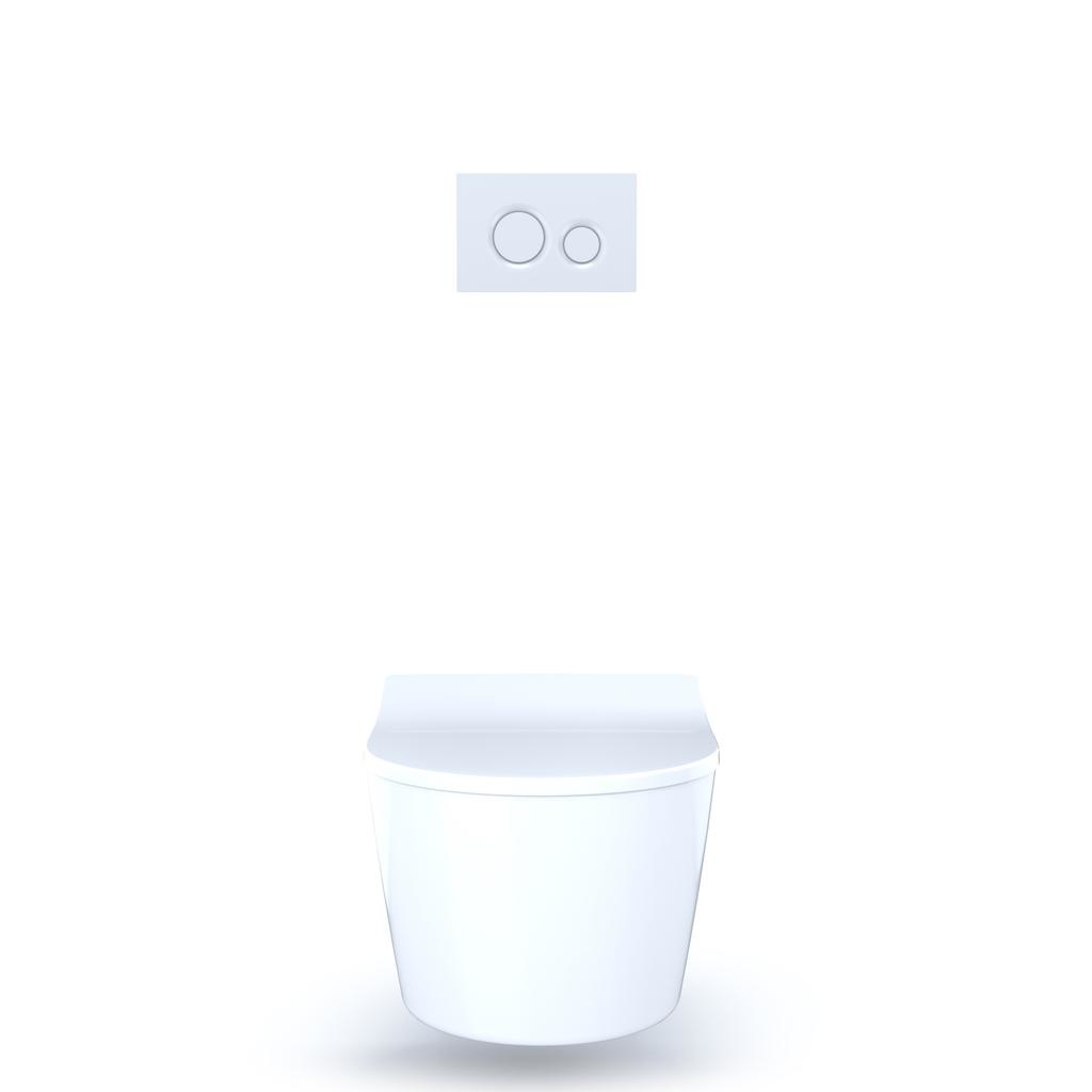 TOTO CWT447247CMFG RP Wall Hung Toilet In Wall Tank System Matte Silver 3
