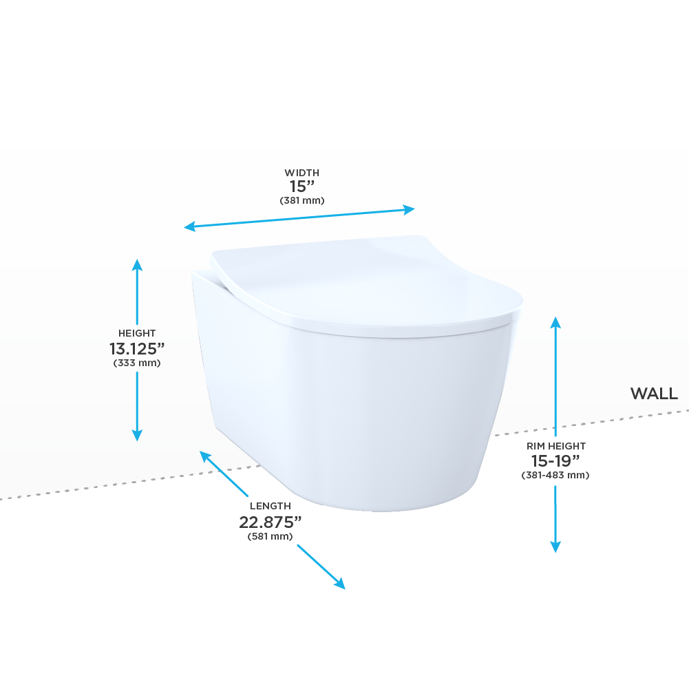 TOTO CT447CFG RP Wall Hung Toilet Cotton 5