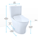 TOTO MS446234CEMFG Aquia IV Toilet Universal Height WASHLET+ Connection Cotton 4