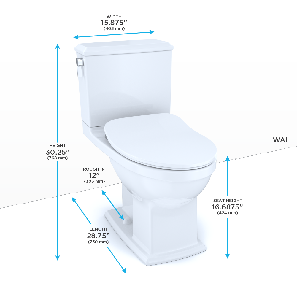 TOTO MS494234CEMFRG Connelly Two Piece Toilet WASHLET Connection Cotton Right Hand 4