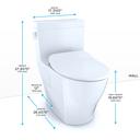 TOTO MS624234CEFG Legato One Piece Elongated Toilet WASHLET Connection Cotton 4
