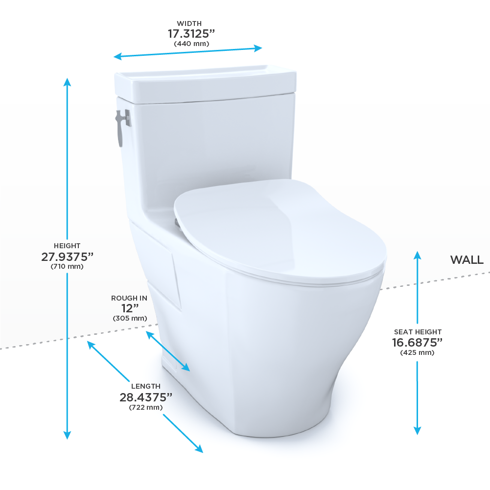 TOTO MS626234CEFG Aimes One Piece Elongated Toilet WASHLET Connection Cotton 4