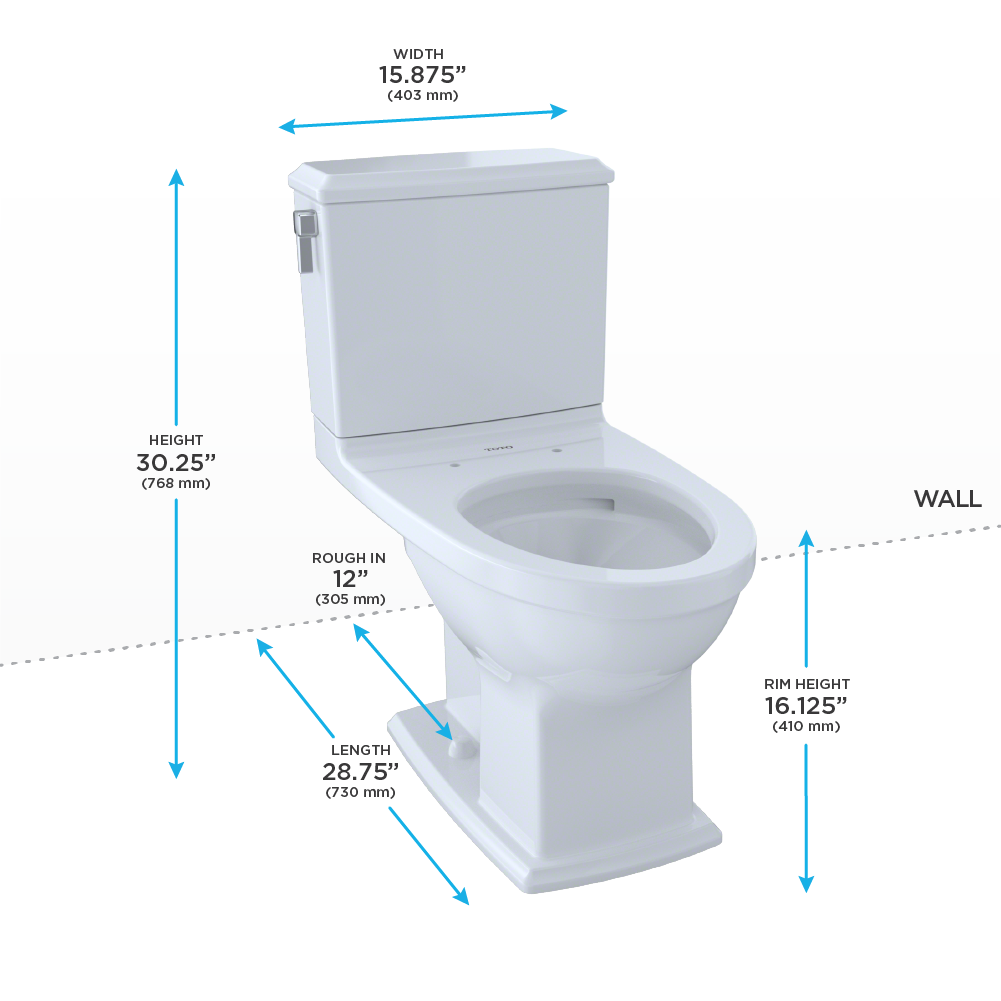 TOTO CST494CEMFRG Connelly Two Piece Elongated Toilet Cotton Right Hand 4