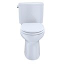 TOTO CST454CEFRG Drake II Two Piece Elongated Toilet Cotton Right Hand 3