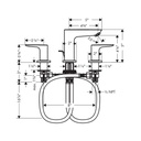 Hansgrohe 71733001 Talis E 150 Widespread Faucet Chrome 2