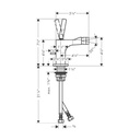 Hansgrohe 36120001 Axor Citterio E Single Hole Bidet Faucet Chrome 2