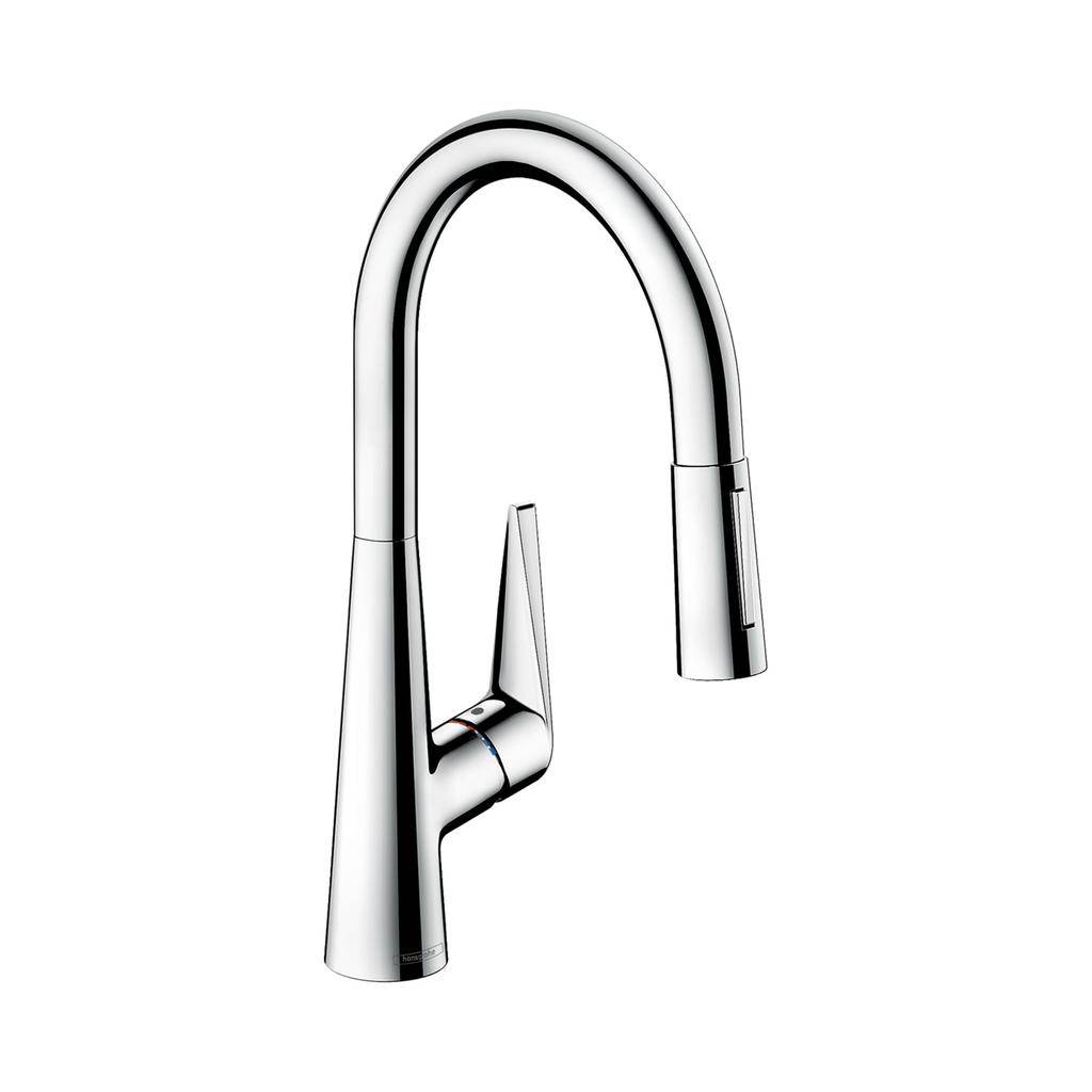 Hansgrohe 72813001 Talis S HighArc Pull Down Kitchen Faucet Chrome 1