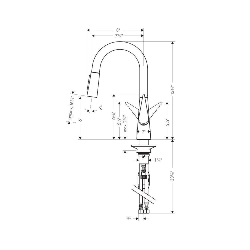 Hansgrohe 72815001 Talis S Prep Kitchen Faucet Chrome 2