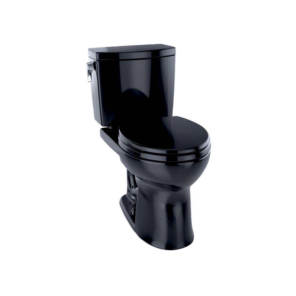 TOTO CST453CUF Drake II Two Piece Round Toilet Ebony 1