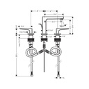 Hansgrohe 32516001 Metropol Widespread Faucet 110 Chrome 2