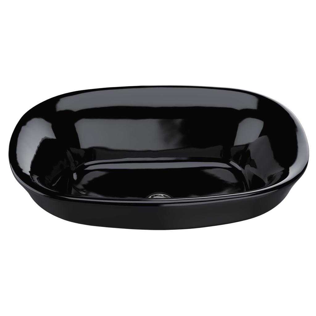 TOTO LT480 Maris Semi Recessed Vessel Lavatory Ebony 2