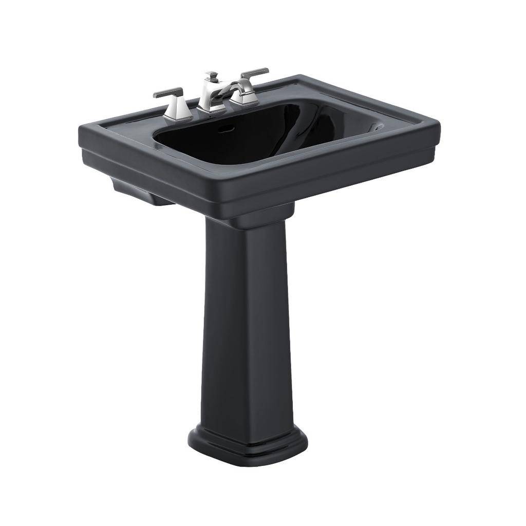 TOTO LPT530N Promenade Pedestal Lavatory 8" Faucet Centers Ebony 1
